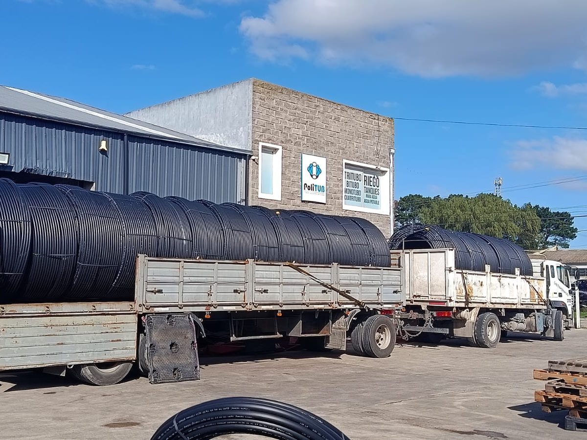 Bitubo de polietileno: dos conductos unidos para canalización de cables